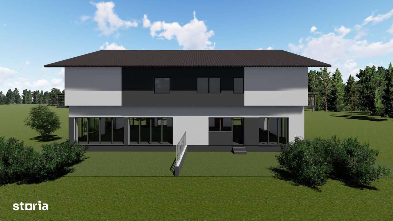 Duplex P+1+M, 251 mp utili, teren 340 mp – Domnești-17