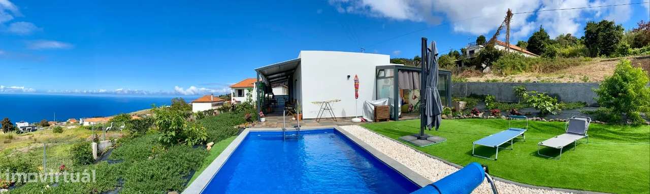 Moderna Moradia T2 com Vista Mar e Piscina na Calheta - Grande imagem: 2/18