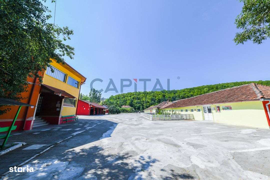 Teren intravilan, 10.000 mp, Imprejmuit+ drum privat+cladire de birour - Imagine principală: 4/19