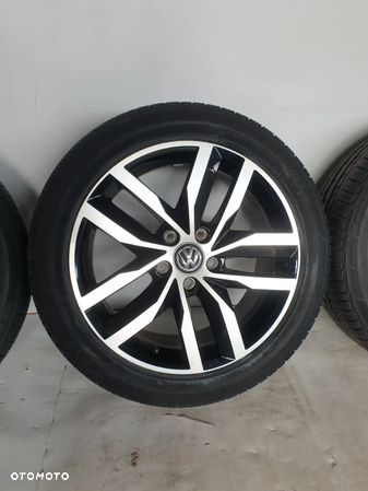 Koła felgi z  oponami Alufelgi Aluminiowe 17 cali opony letnie  BRIDGESTONE TURANZA VW Golf VII 7 5x112 7j ET49   skoda seat audi 225 45 17 POTESTOWE MINIMALNY PRZEBIEG! - 5