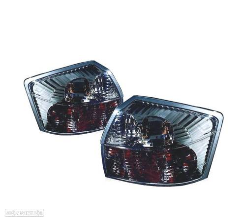 FAROLINS TRASEIROS PARA AUDI A4 00-04 TRANSPARENTE - 1