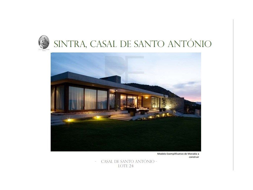 Lote com projecto de Arquitectura Aprovado | Sintra