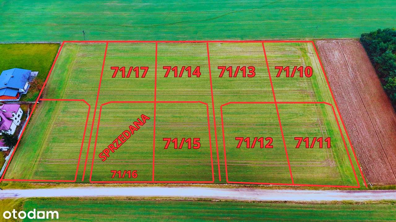 Kompleks działek | 1150 m2/1650 m2 | 5 min. od Rawy Mazowieckiej NIWNA-3
