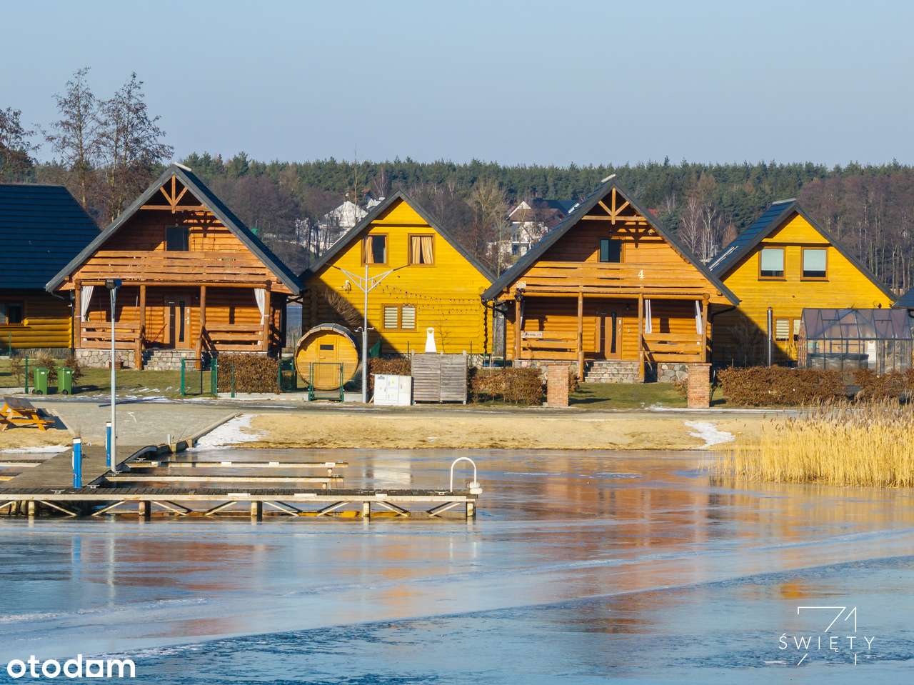 Dom nad jeziorem, pierwsza linia, marina, Wielka Pętla Wielkopolski-14