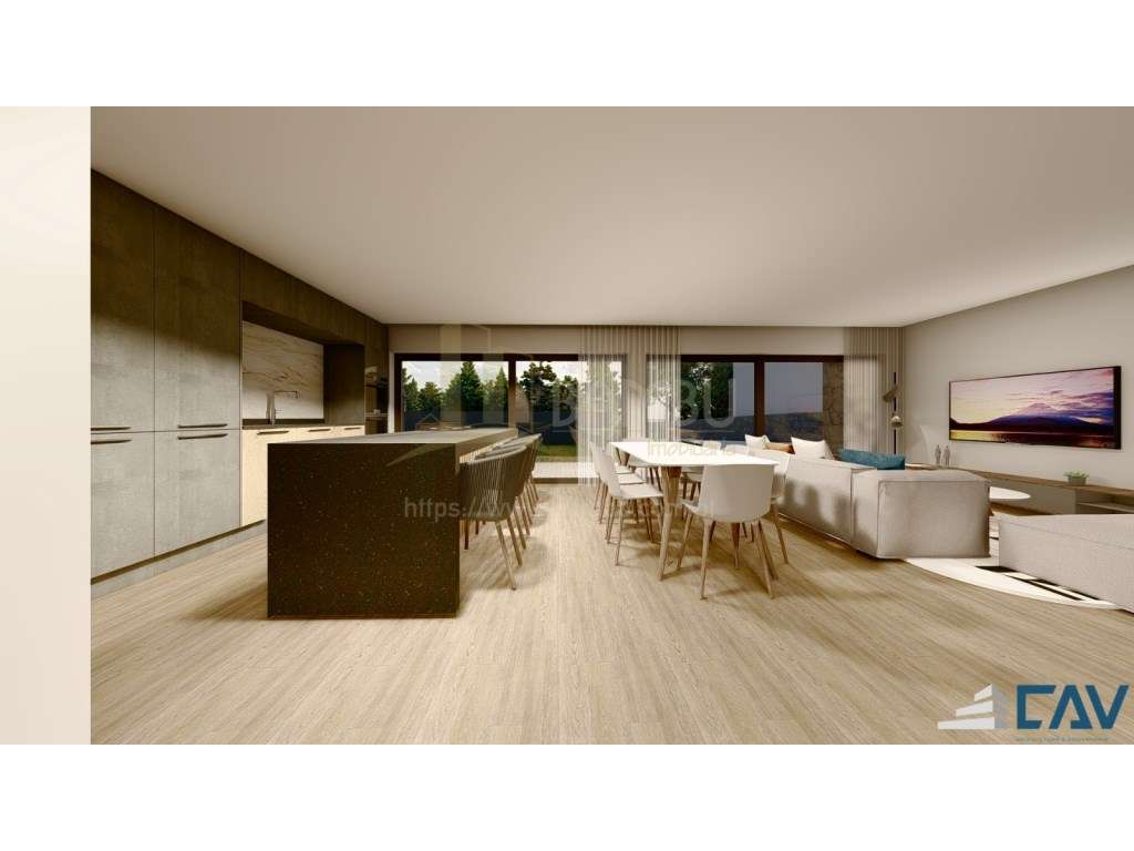 Moradia T3 de Arquitetura Moderna com Piscina - Em Construção-14