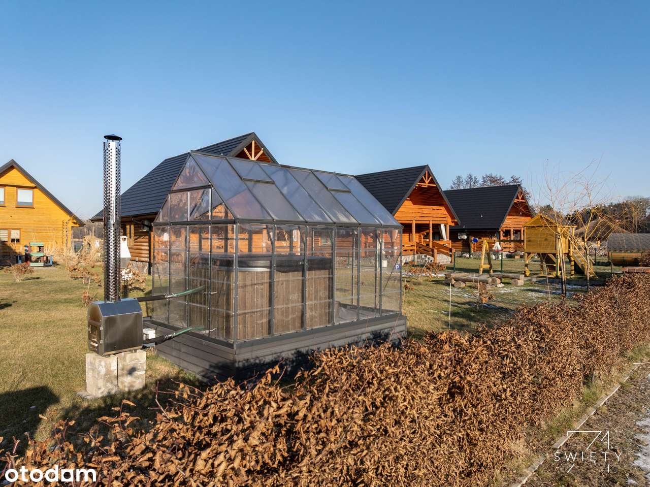 Dom nad jeziorem, pierwsza linia, marina, Wielka Pętla Wielkopolski-16