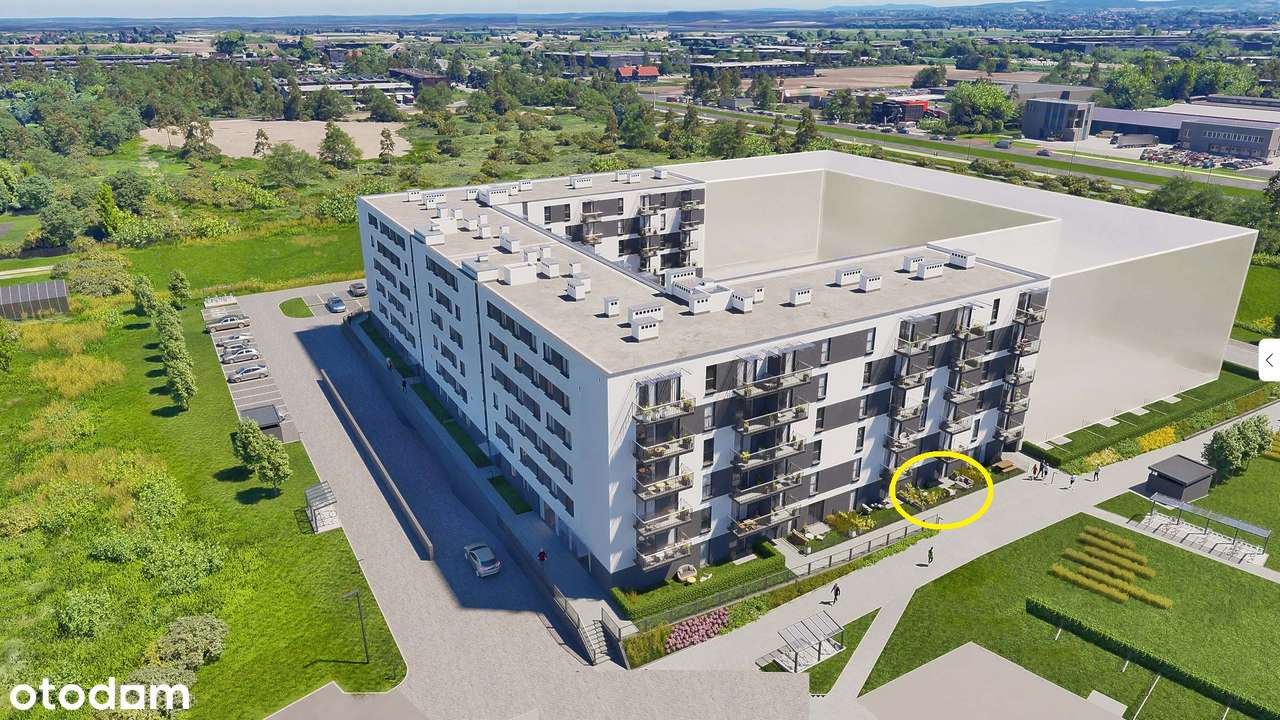 NOWE | 2-pokojowe mieszkanie z ogródkiem | 41,6 m² | Kraków | Rybitwy-7