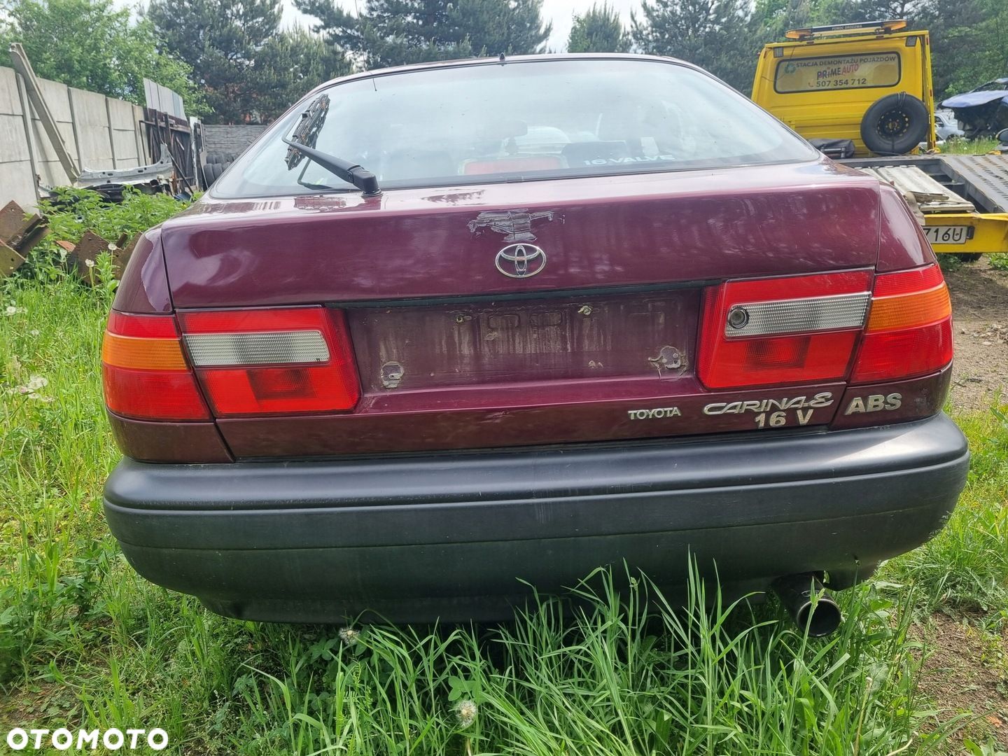 TOYOTA CARINA E 92-98 1996 r. LIFTBACK ZDERZAK TYŁ TYLNY EU - 1