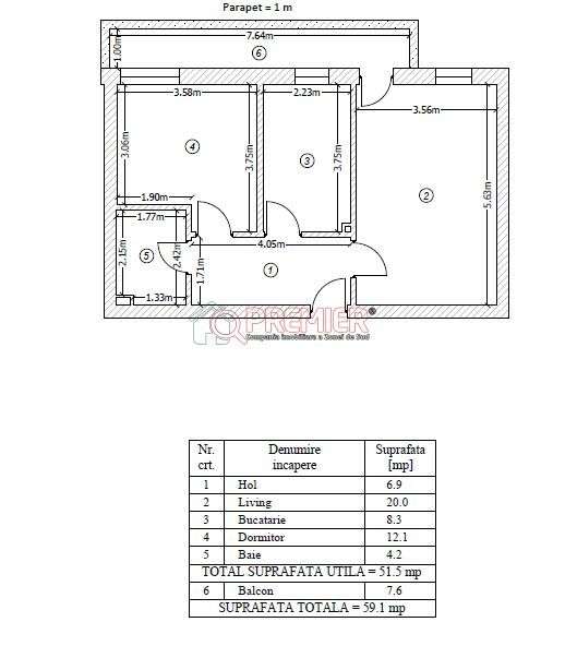 2 camere - Popesti Leordeni-Metrou Berceni - Imagine principală: 3/9