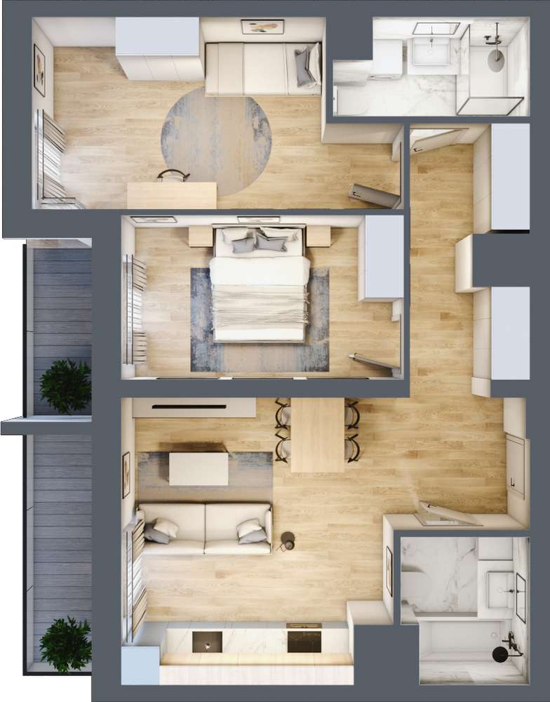 3 pokoje | Zamieszkaj obok parku - nie przegap - Pełny obrazek: 2/8