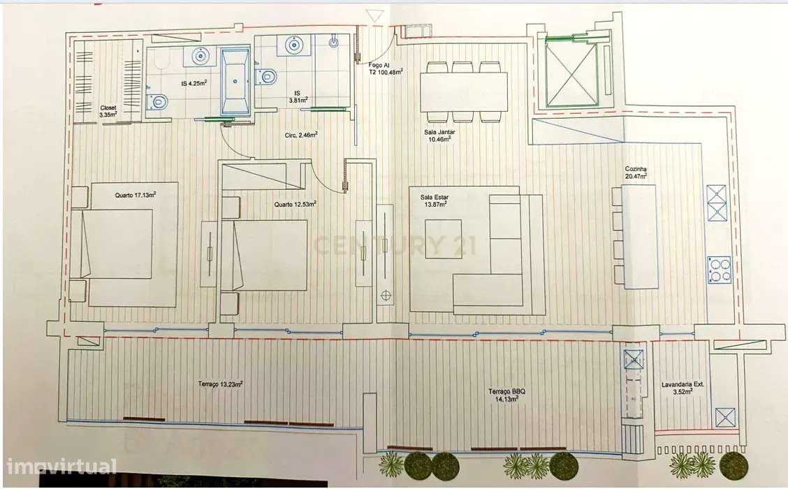 APARTAMENTO T2 NOVO DE LUXO EM FARO  PISCINA | GINÁSIO | DOMÓTICA E PA-32