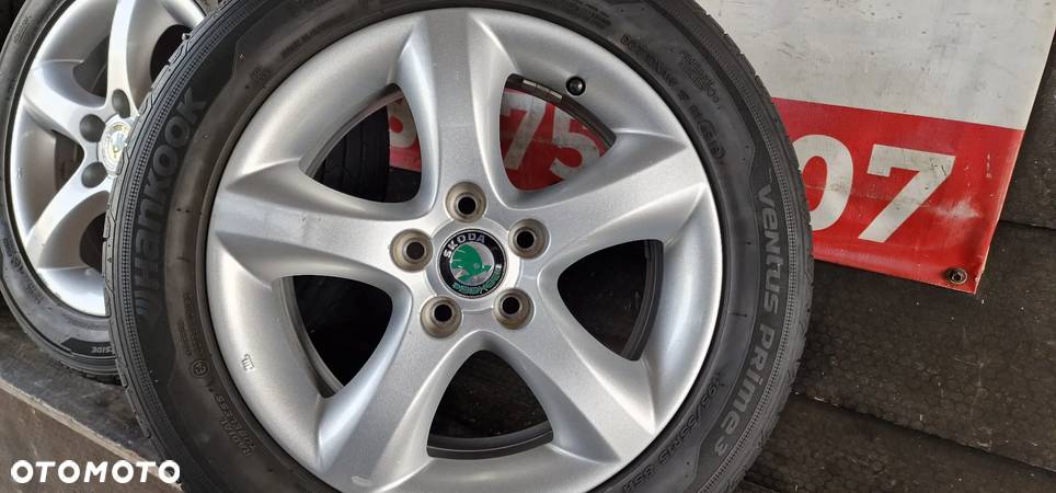 ALUFELGI+OPONY LETNIE Hankook 195/55 R15 ET43 5X100 SKODA FABIA II Roomster - 3