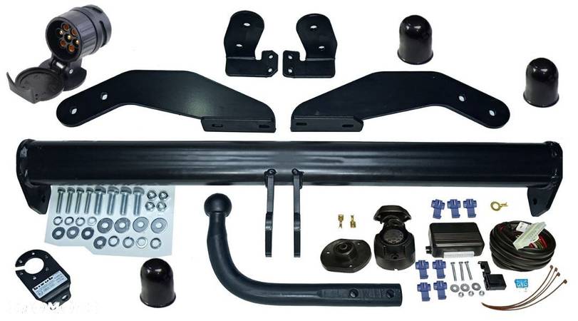 HAK HOLOWNICZY + MODUŁ + WIĄZKA + GNIADZO 13 PIN + ADAPTER 13/7P PEUGEOT 3008 I 1 od 2008 do 2016 - 1