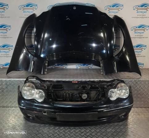 FRENTE COMPLETA MERCEDES BENZ C W203 FACELIFT CAPOT PARACHOQUES GUARDA-LAMAS OTICAS RADIADOR VENTILADOR FRENTE FIBRA REFORÇO - 17