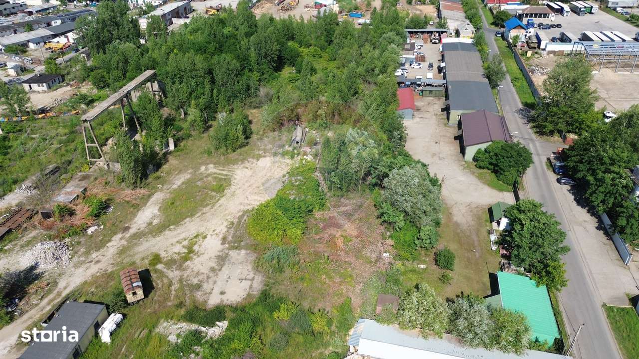 Spațiu industrial de 560mp / platforma betonata 2900mp 100m front - Imagine principală: 5/18