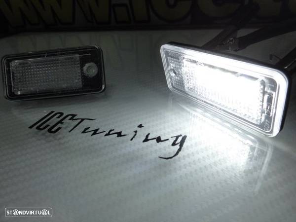 Suporte De Lampada De Matricula Com Led Branco Para Audi A3 8P, A4 B6, B7, A6 4F, A8, Q7, A5 - 20