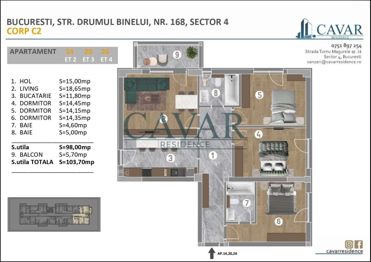 Proiect Nou Cavar Residence Drumul Binelui 168
