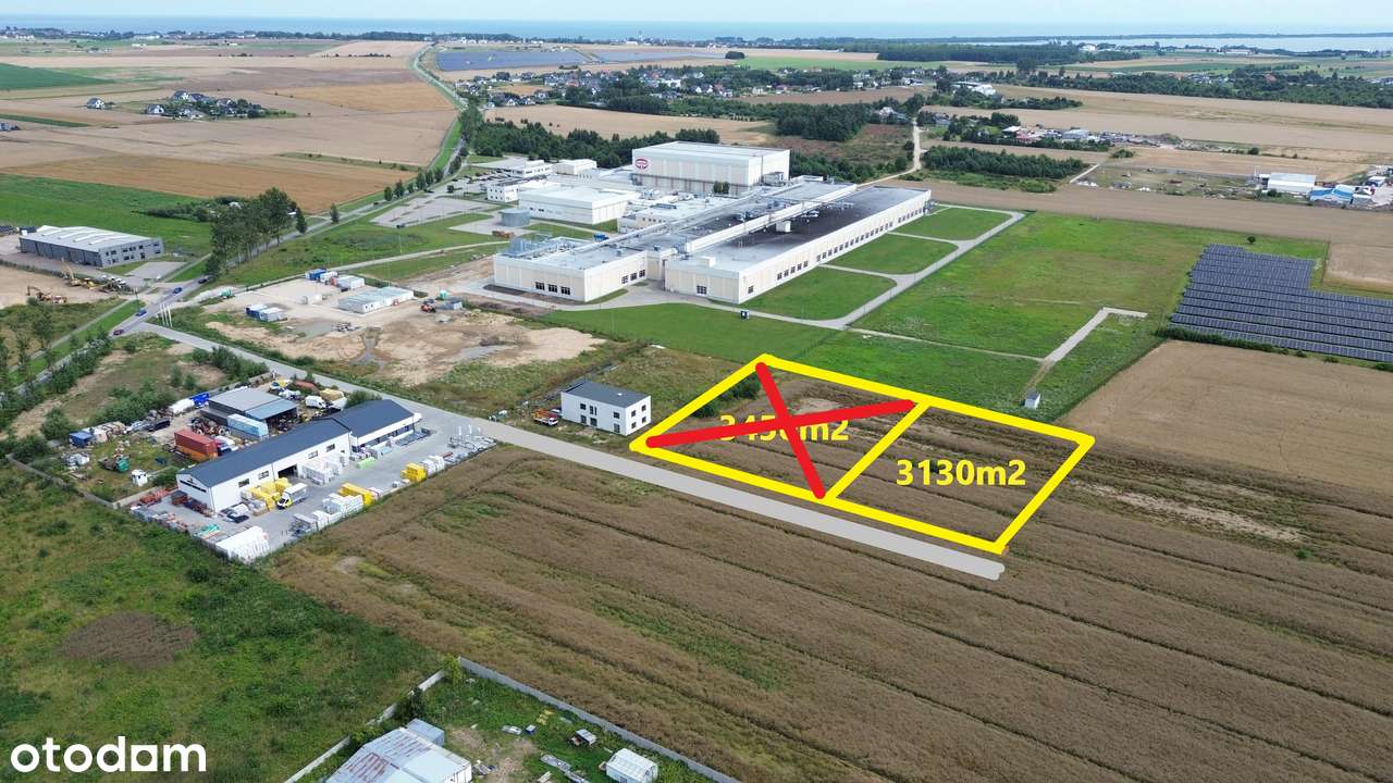 Działka z MPZP Przemysłowo Usługowo Mieszkalna Łebcz - Pełny obrazek: 2/4