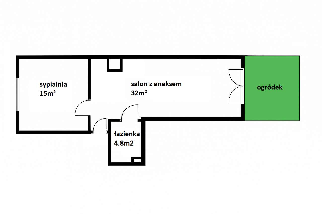 Gotowe do wejścia, ogródek, cisza, zieleń, tramwaj /ENG-7