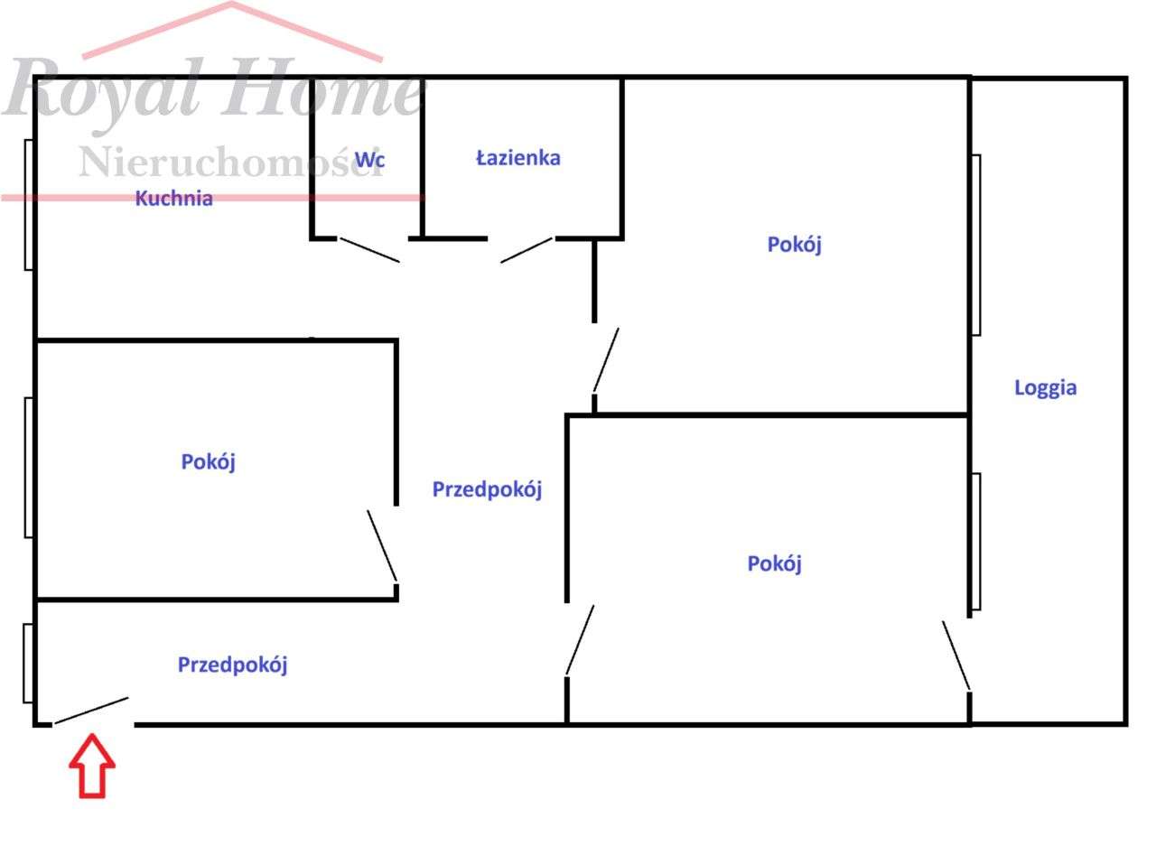 Nowoczesne, b. ładne 3 pok z loggią przy Sky Tower-13