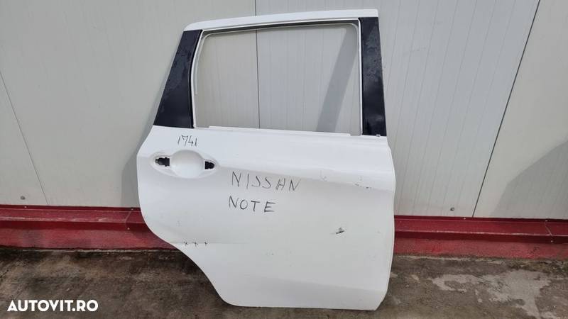 Usa stanga spate Nissan Note, 2012, 2013, 2014, 2015, 2016, 2017, 2018. - 1