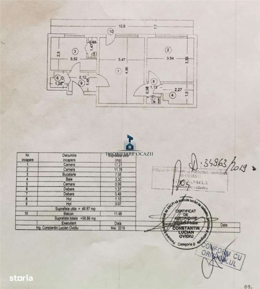 Apartamentu 2 camere Semidecomandat Piata Progresu Comision 0%-16