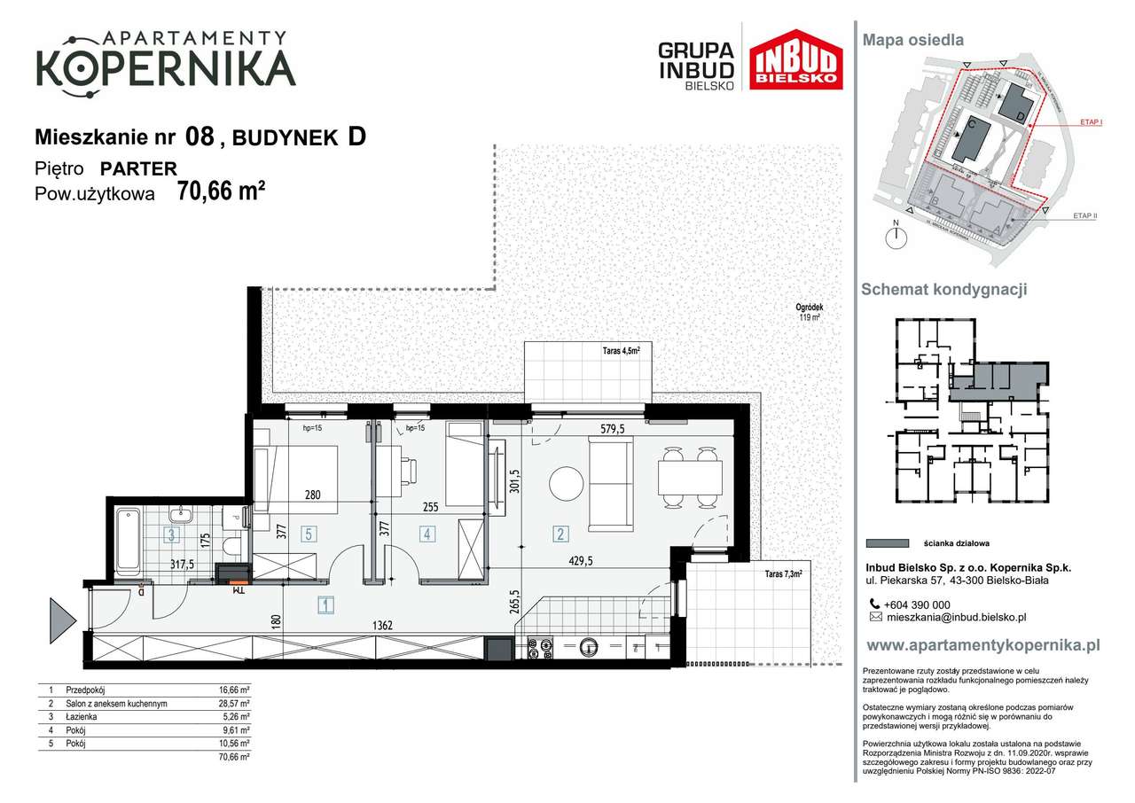 Apartamenty Kopernika | mieszkanie 3-pok. | D_8 - Pełny obrazek: 3/8