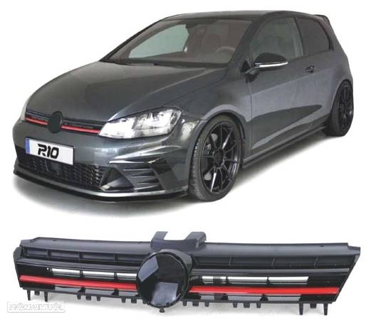 GRELHA FRONTALVW GOLF 7 12-17 LOOK R PRETO VERMELHO - 1