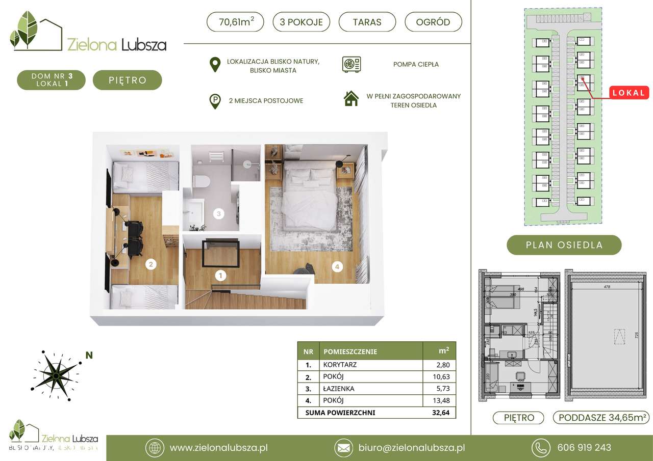 Domek w cenie mieszkania  70 m2 na osiedlu pod lasem-19