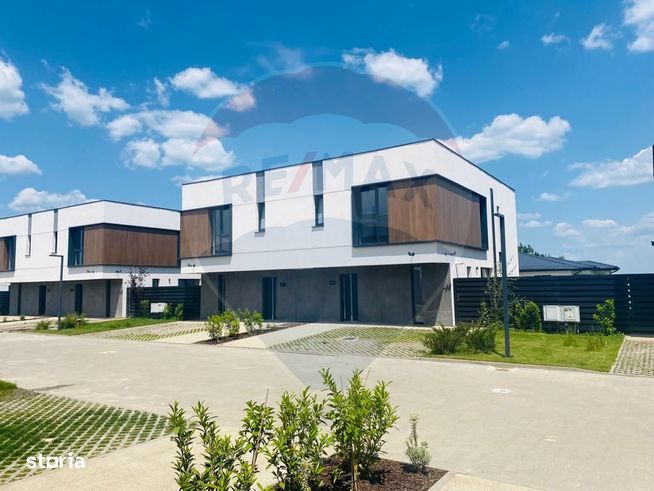 Vilă cu 4 camere de vânzare, curte, 2 locuri parcare, ansamblu inchis-6