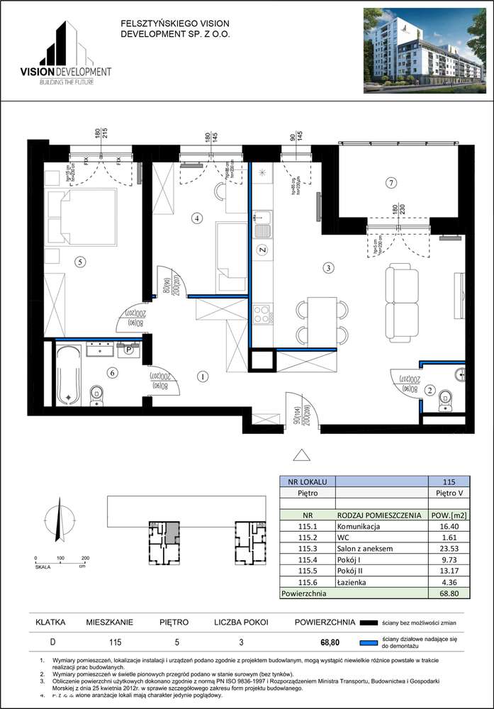Rodzinne mieszkanie M3 przy parku | PROJEKT GRATIS | Rejtana Park-19