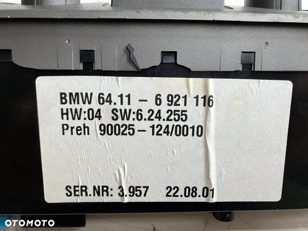 Panel nawiewu klimatronik BMW E65 745i 6921678 6921116 - 4