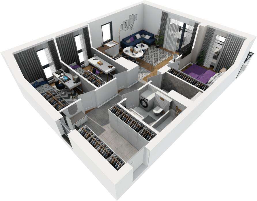 Nowe / 4 pokoje / 2 balkony-11