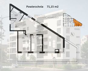 3pok 71m2 taras 34m2|park|Prądnik Czerwony|Eng|0%