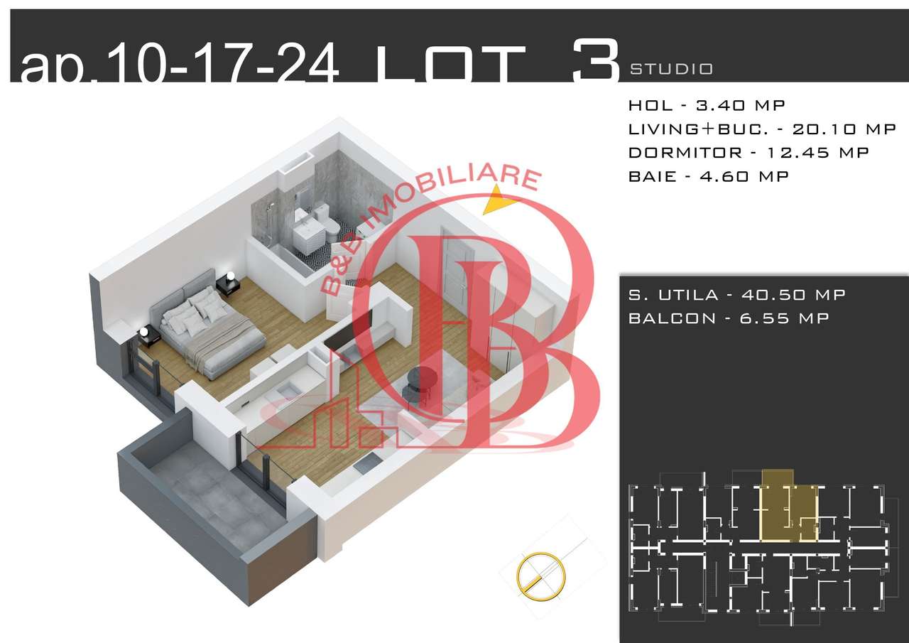 Apartament 2 camere-Promo Loc Parcare-Metrou Teclu-Pallady
