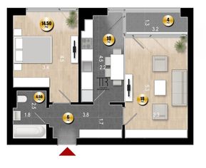 Apartament 2camere TIP 2A ,57mp,Direct Dezvoltator -Sos.Salaj