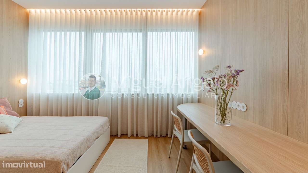 T0 novo c/ lugar garagem e vista para o Jardim Campo 24 de Agosto-11