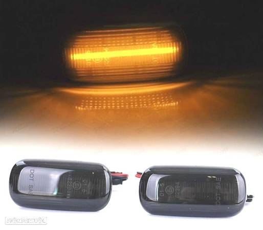 INDICADORES LATERAIS PARA AUDI A4 B6 00-04 A4 B7 04-08 DINÁMICOS LED ESCURECIDOS - 1