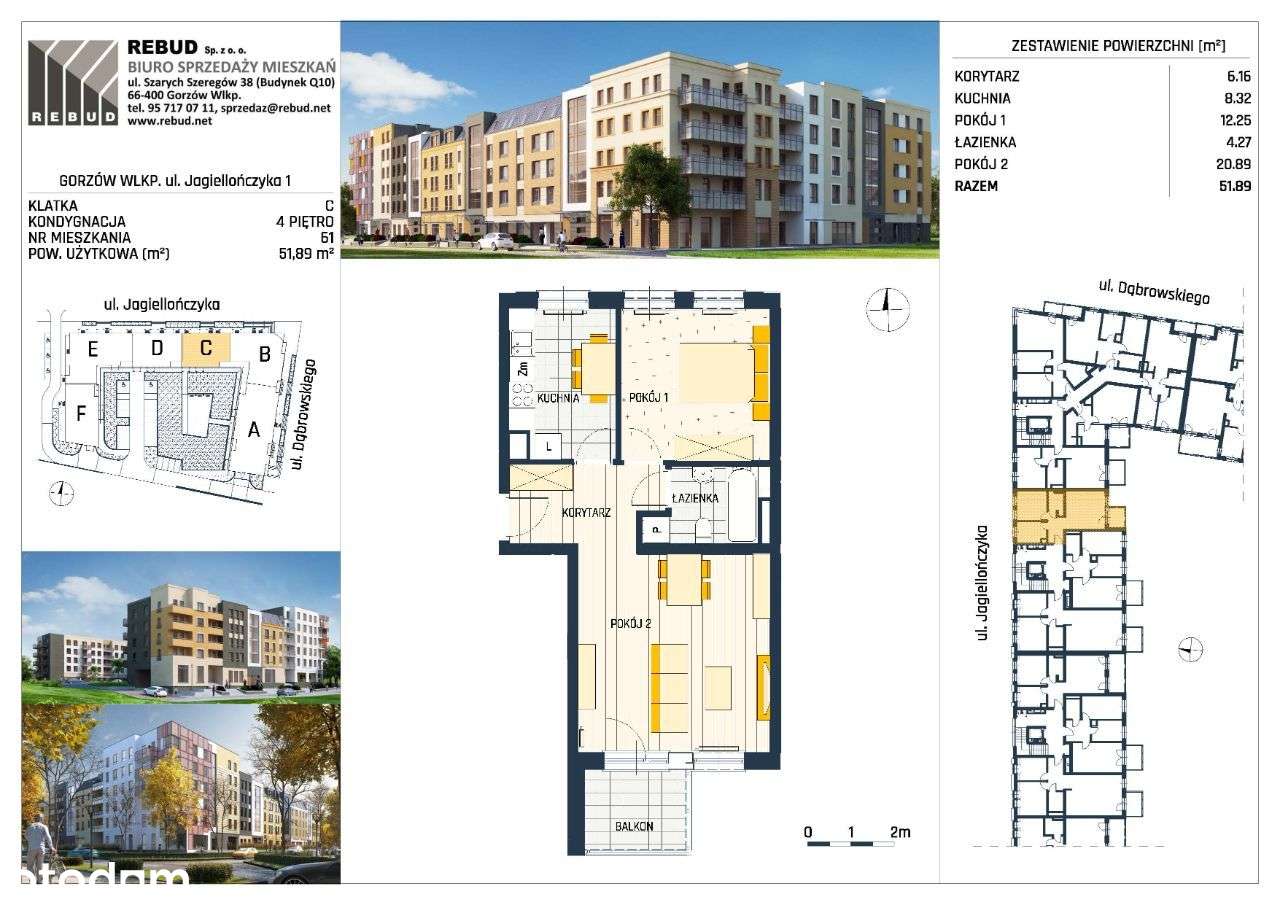 Jagiellończyka | Mieszkanie 1/61 - Pełny obrazek: 2/7