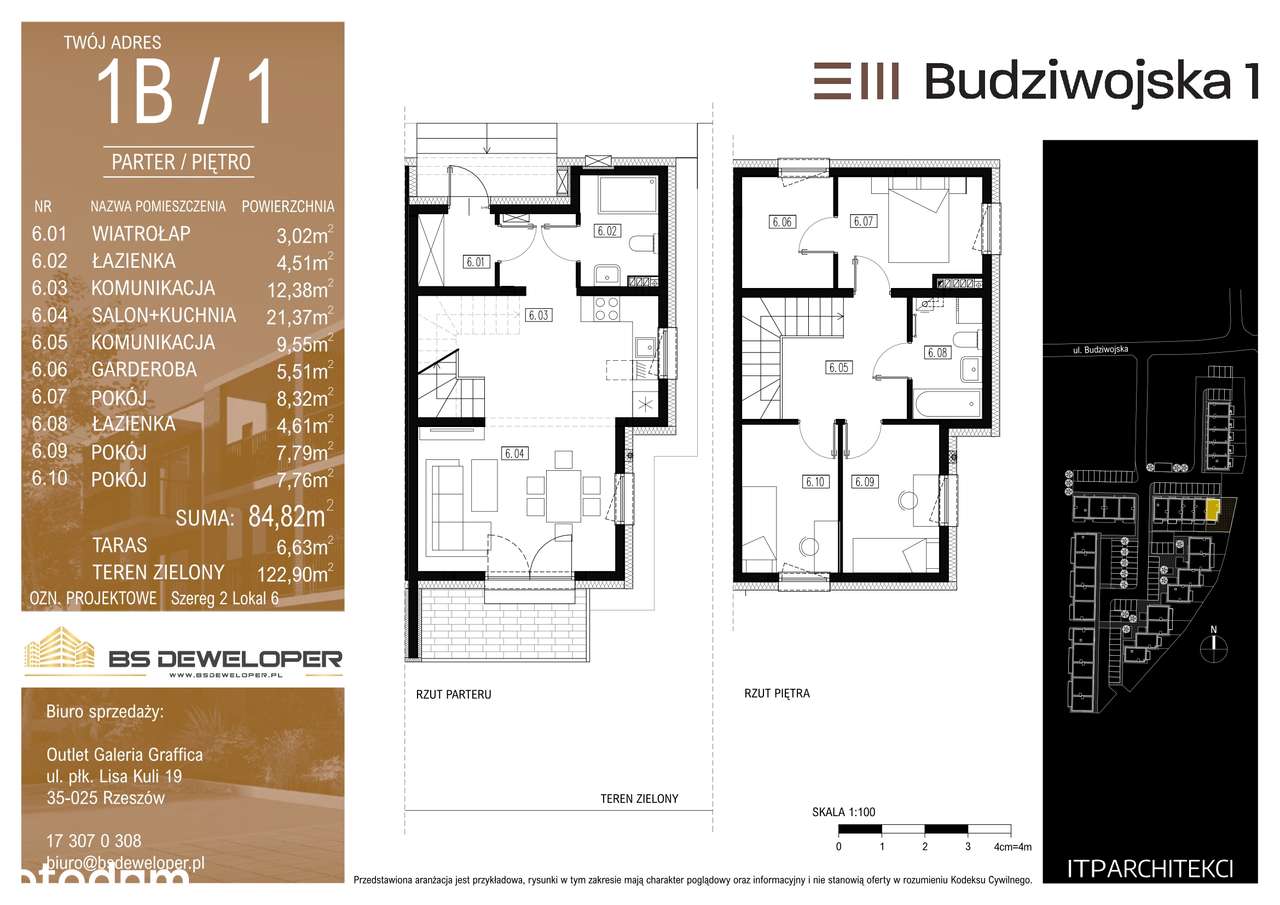 Budziwojska 3 | szeregówka z ogródkiem 1B/1 - Pełny obrazek: 2/8