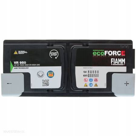 Akumulator Fiamm ECOFORCE VR950 12V 105Ah 950A AGM - 3