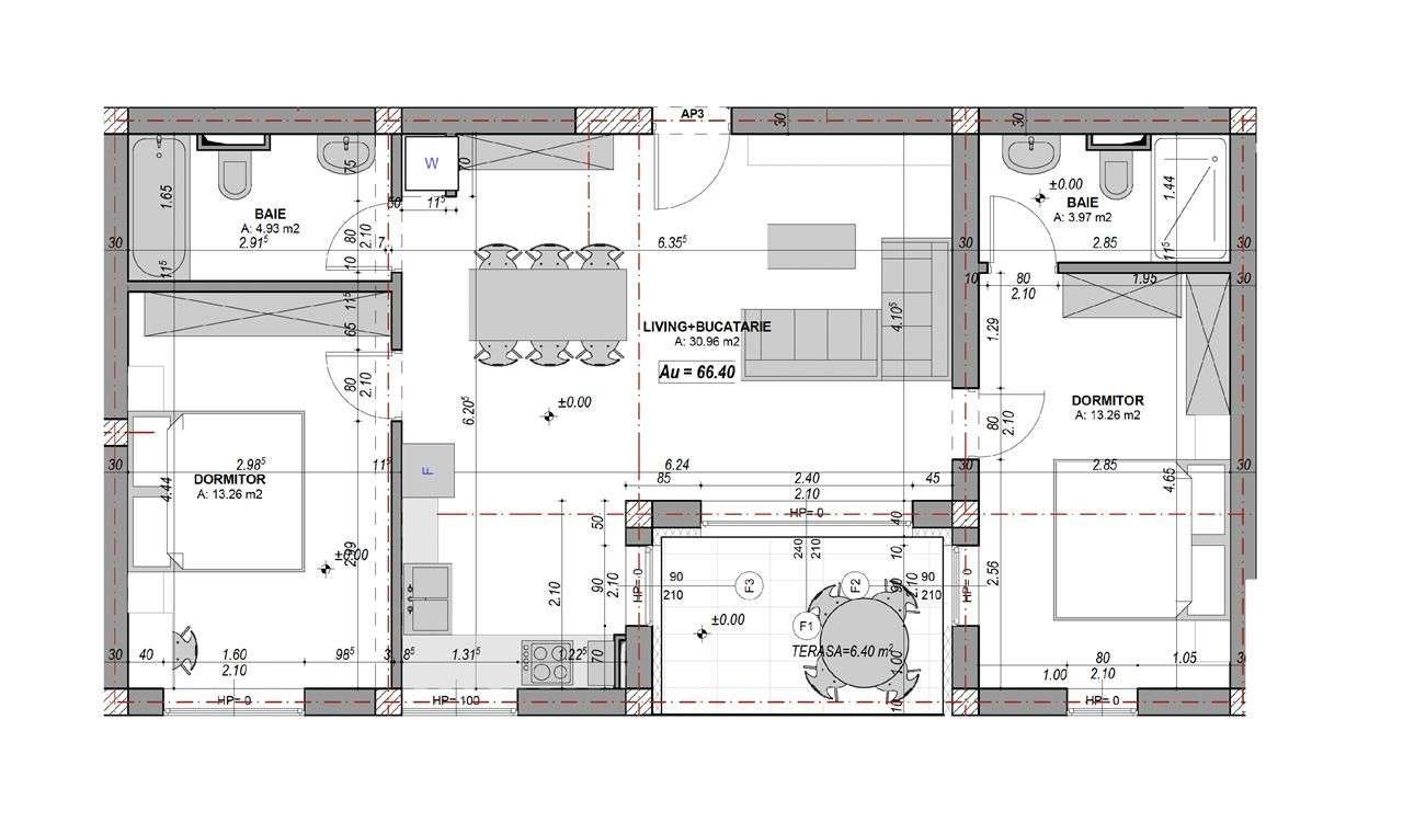 Ap. 3 camere, 2 bai, etaj 1, la cheie - aer conditionat, spatii verzi - Imagine principală: 4/8