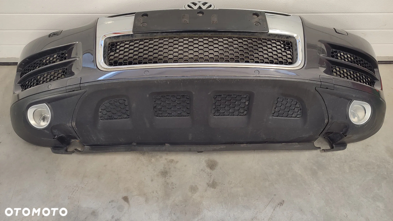 VW TOUAREG 7L LIFT 06-09R ZDERZAK PRZÓD GRILL KOMPLETNY LR7M - 2