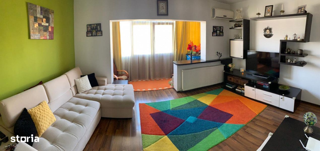 Apartament 3 camere, Centrala/AC, Balcon, 2 bai, 63mp