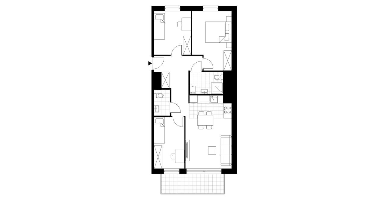 Sedina | apartament 3-pok. | B1.4.1 - Pełny obrazek: 4/9