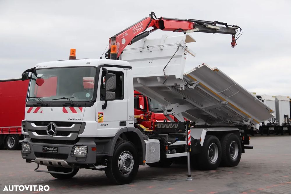 Second hand Mercedes-Benz ACTROS 2641 / 6X4 / AUTOBASCULANTE + MACARA ...