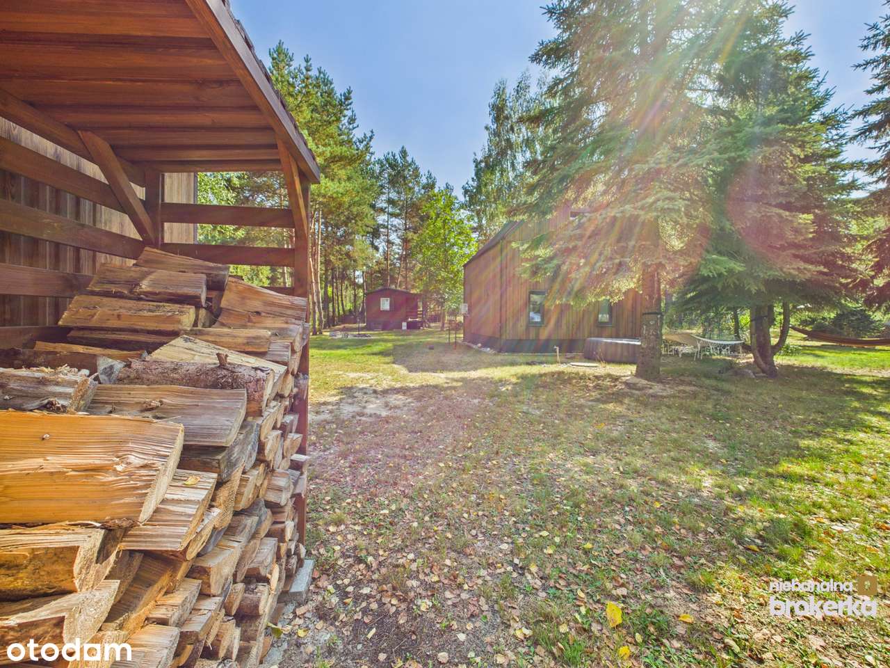 Oaza spokoju z 2 domami. Jacuzzi, tyrolka! Blisko W-wy.-17