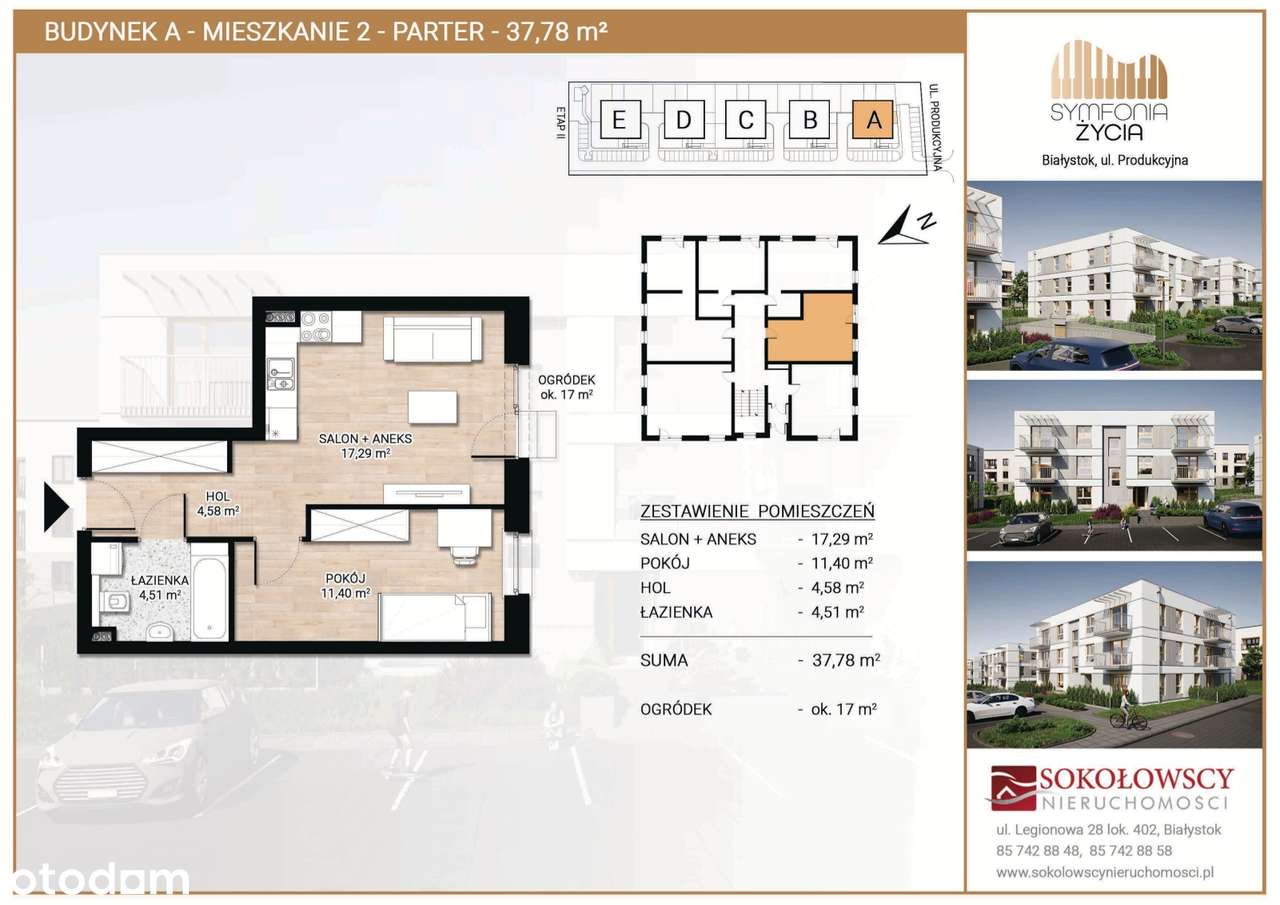 ***Nowa inwestycja*** ul. Produkcyjna, mieszkanie 47,37 m2, garaż - Pełny obrazek: 5/7