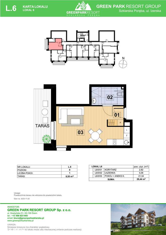 2-pokojowe mieszkanie 29m2 Bezpośrednio - Pełny obrazek: 2/7