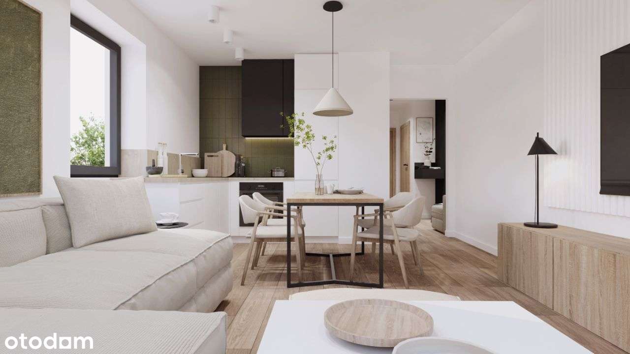 3 - pokojowe mieszkanie 46,44m2+balkon - Pełny obrazek: 2/12